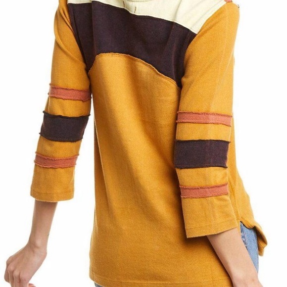 Free People Sinead 3/4 Sleeve Top Vintage - Picture 2 of 2